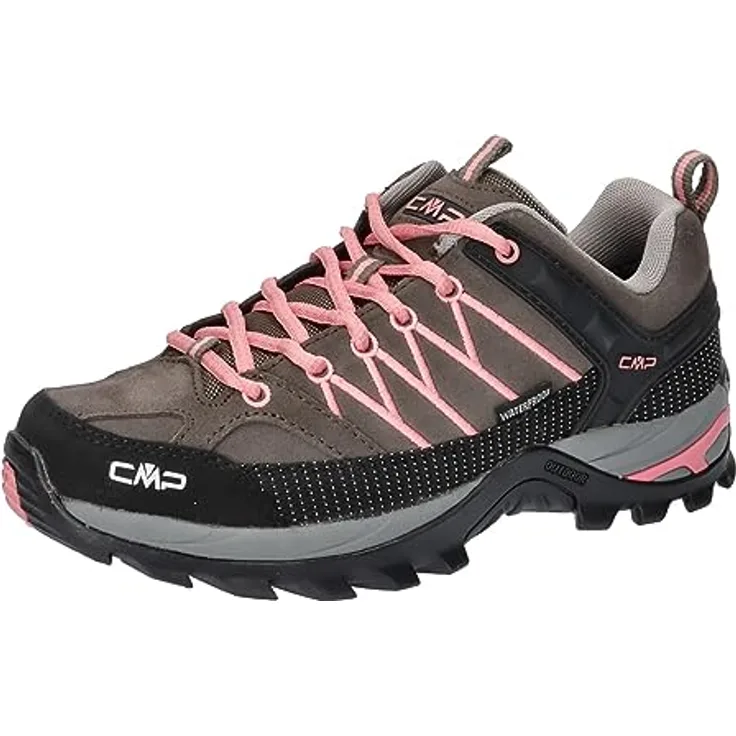 CAMPAGNOLO Rigel Low Wmn, wasserfester Damen Wanderschuh mit Clima Protect® und FullOn GRIP, braun, Größe 39