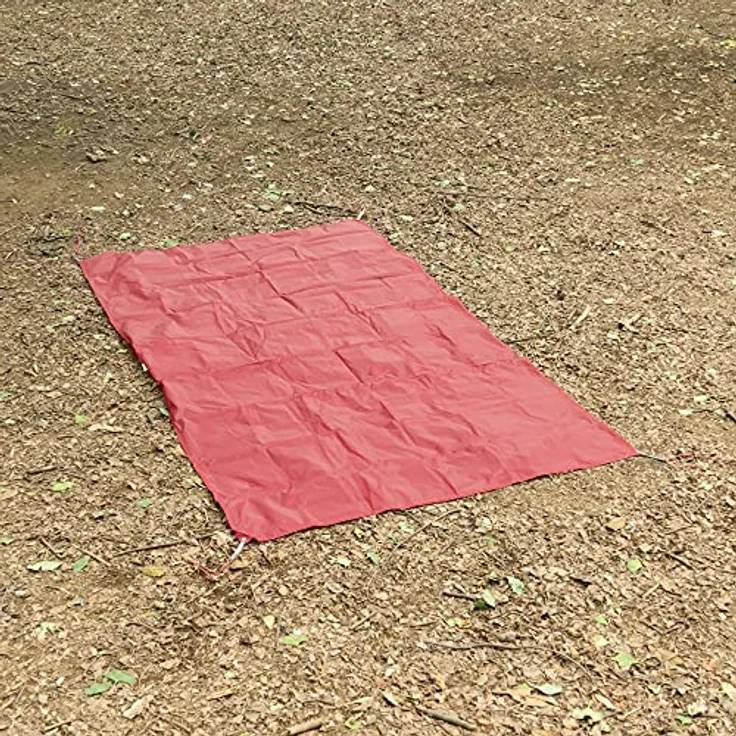 MSR Universal Zeltbodenplane Tarp mit Fußabdruck, Rot, Regular-82 x 48" – Bild 2