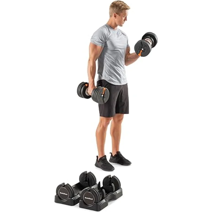 NordicTrack 25 kg Kurzhantelset, verstellbare Hanteln mit 15 Gewichtsstufen und iFit App Unterstützung – Bild 2