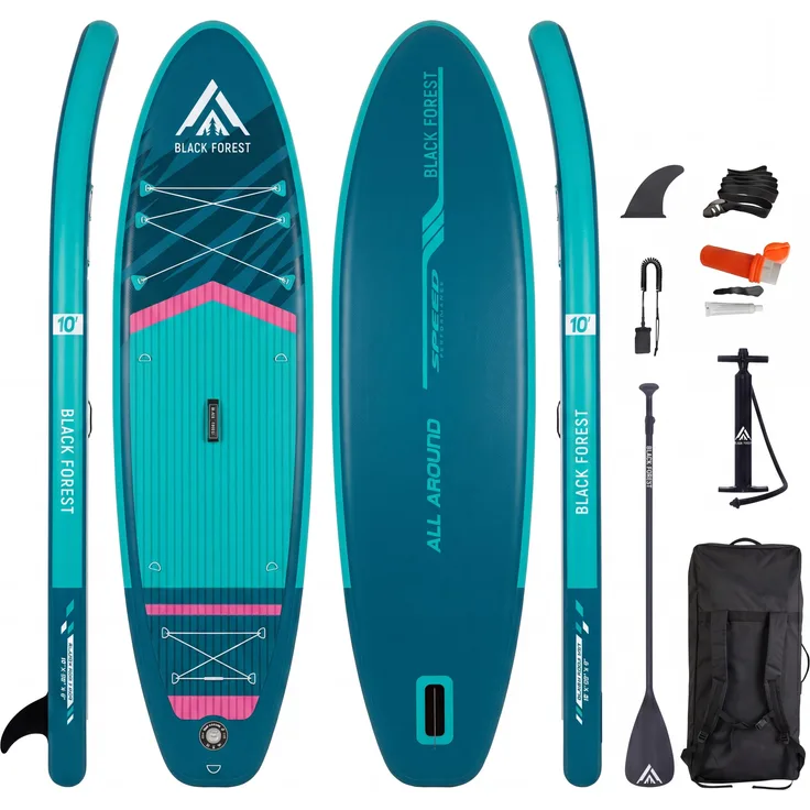 Extralink SUP Board SUP-3020, aufblasbar, 305×81×15 cm, inkl. Paddel und Zubehör