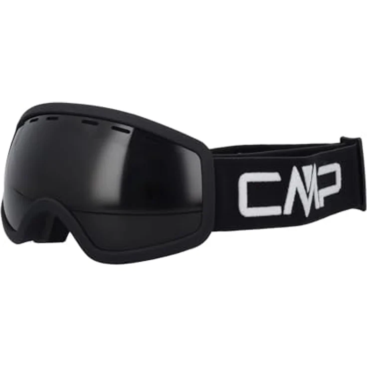 CMP Kiniwe Kids Ski Goggles, schwarze Skibrille für Kinder