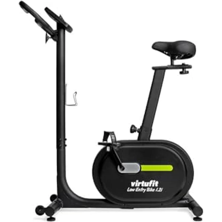 VirtuFit Low Entry Bike Heimtrainer Fahrrad 1.2i - Klappbar, Seniorengeeignet, Indoor mit niedrigem Einstieg, Schwarz – Bild 3