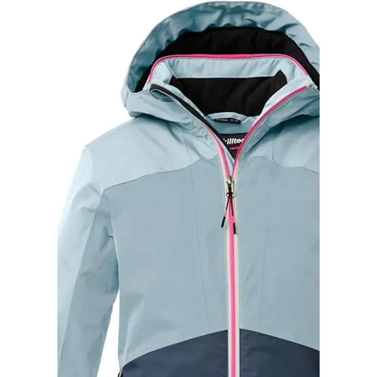 Killtec Ksw 196 Grls Ski Jacke, wasser- und winddicht mit 10.000 mm Wassersäule, hell rauchblau/nachtblau, Größe 176 – Bild 4