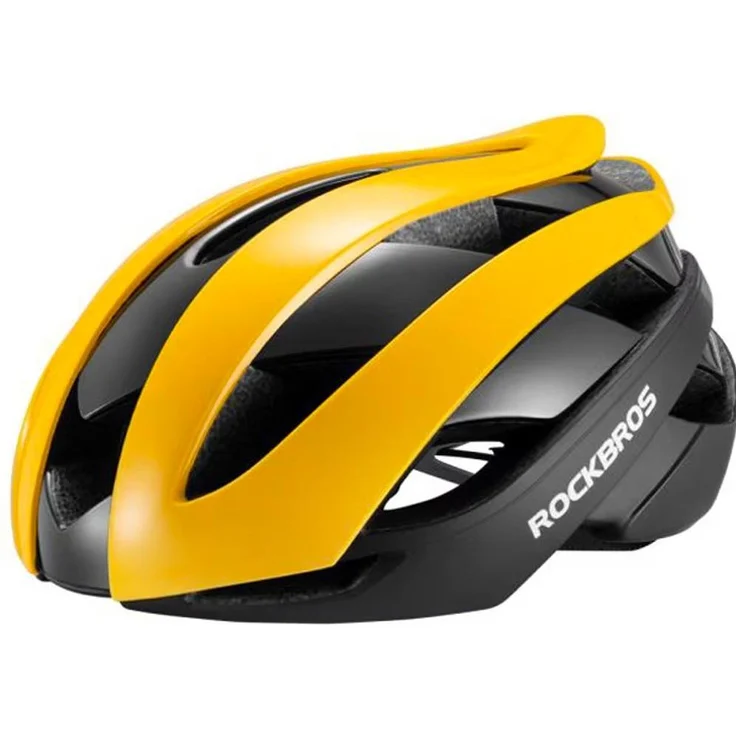 Rockbros 10110004005, Velohelm mit ausgezeichnetem Schutz und innovativem Belüftungssystem, 58 - 61 cm