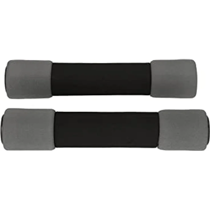 ENDURANCE Fitness-Hantel 1004, 1,5 kg pro Hantel, Pearl Grey, mit weichem Schaumstoffgriff – Bild 2