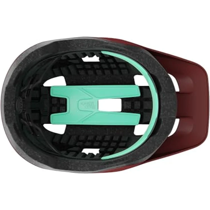Lazer Fahrradhelm Lupo KinetiCore, Trailhelm mit integriertem Visier und optimierter Belüftung, Matte Maroon – Bild 6