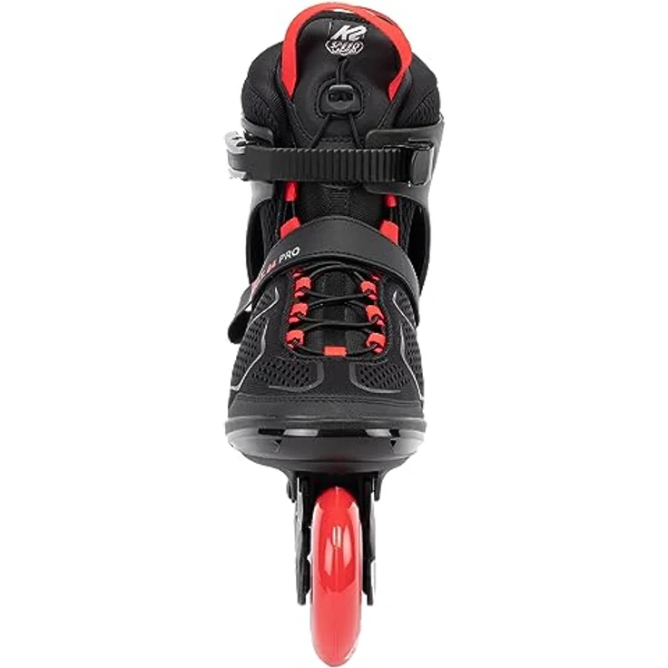 K2 Skates Herren Inline Skates F.I.T. 84 PRO, 84 mm Rollen, Schnellschnürung, Stability Plus Cuff, Aluminiumrahmen, Schwarz-Rot – Bild 3