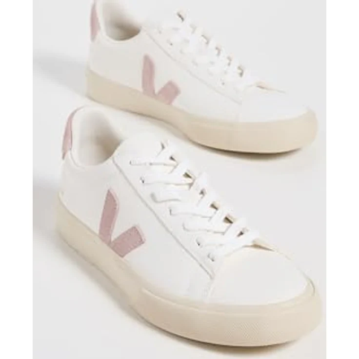 Veja Campo Chromefree, Laufschuhe aus Leder, weiß-pink, 3 UK - 36 EU - 5 US – Bild 4