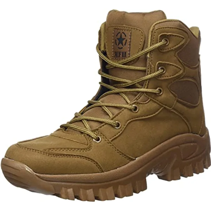 MFH Commando Stiefel, knöchelhoch, leicht, gepolsterter Schaft, coyote tan
