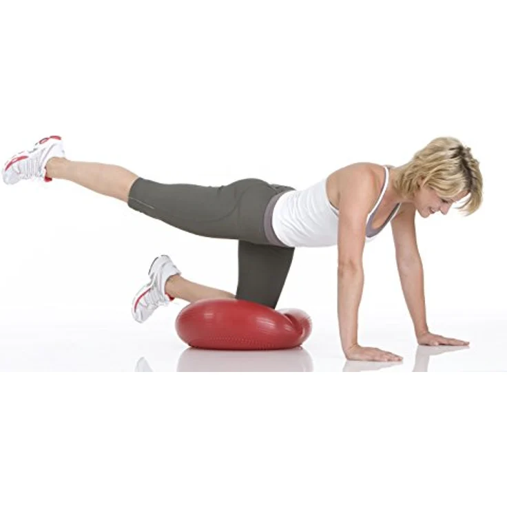Togu Dynair Ballkissen (Das Original) XXL Schwarz Level 4 mit Senso-Noppen und samtig weicher Oberfläche, Balancekissen, Sitzkissen, Yogakissen – Bild 5