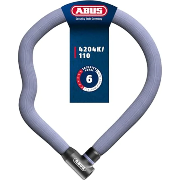Abus Goose Lock, Veloschloss 110 cm mit Stahlkette und IvyTex-Ummantelung, handlich und formstabil – Bild 1