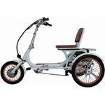 ElektroBest Therapierad KiKi Alu Klapprad für Erwachsene bis 25km/h mit Differential Rückwardsgang, Weiß