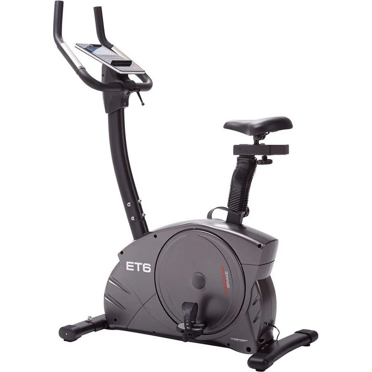 Christopeit Sport® Ergometer ET 6, stabiler Heimtrainer mit 12 kg Schwungmasse, LCD-Display und 24 Widerstandsstufen