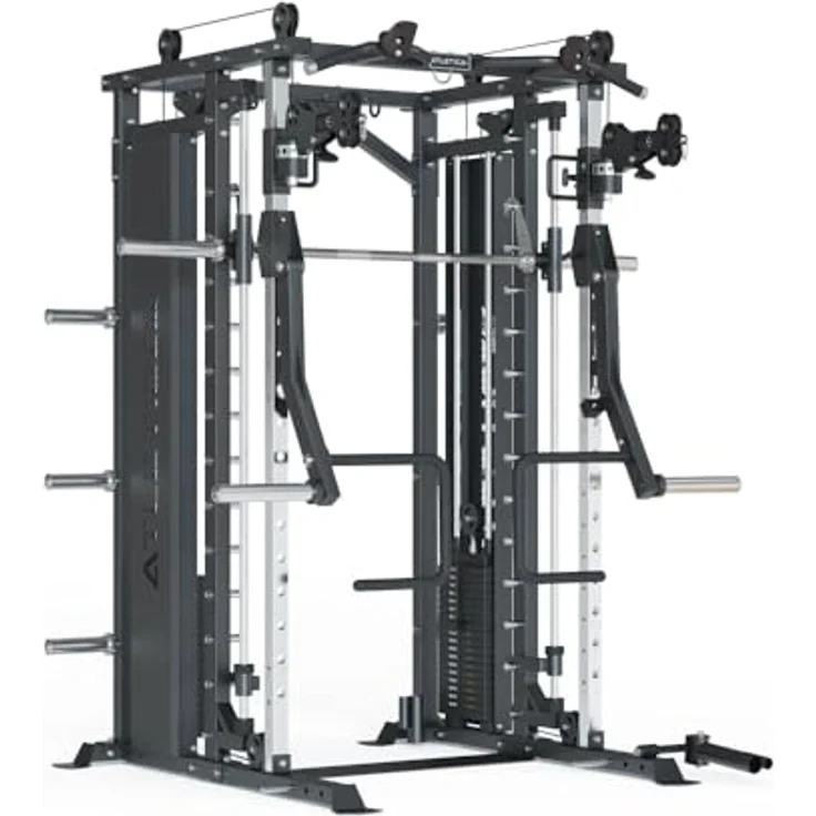 ATLETICA Kraftstation ATLETICA Fortress Multipresse Set, TARGET mit Prime Jammer Arms und B6 Hantelbank – Bild 4