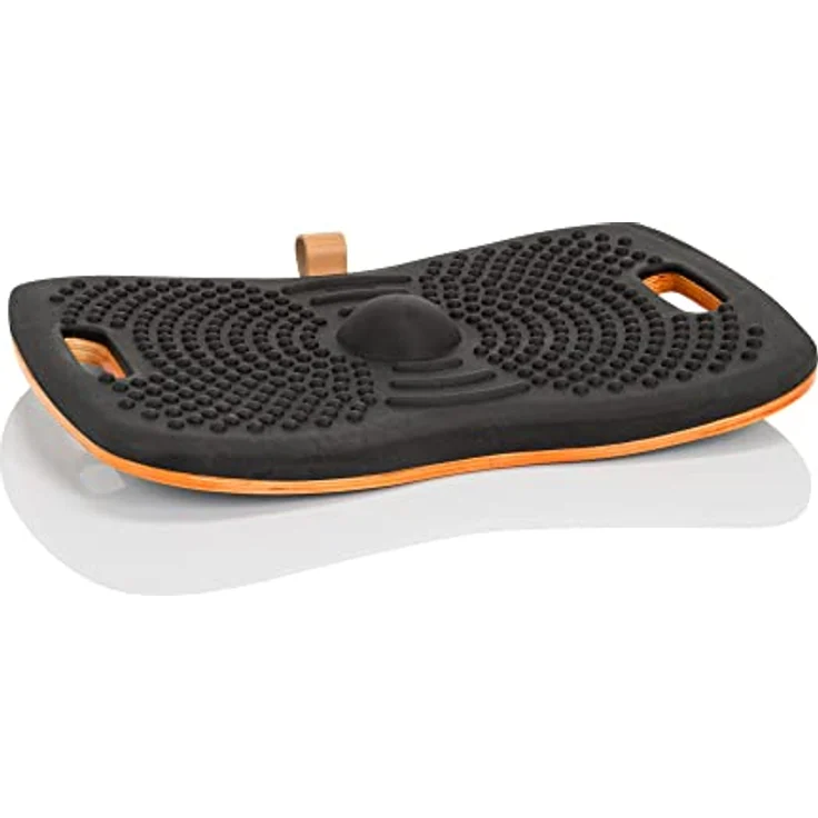 hjh OFFICE 830041 Balance Board ACTIV Holz Wackelbrett mit PU-Schaum, Fitness Balancierbrett für Arbeiten im Stehen – Bild 1