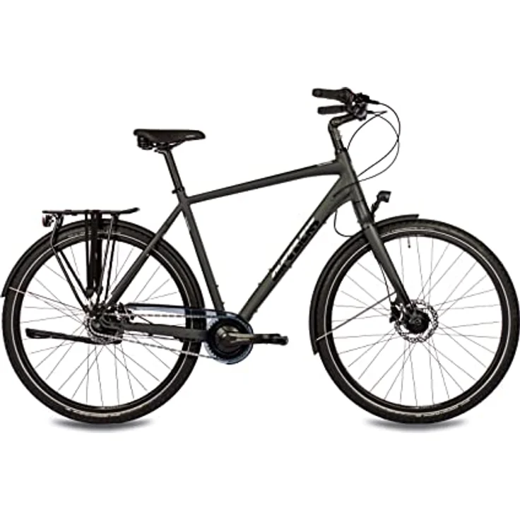 Airtracks Herren XXL City Fahrrad CI.2880 bis 150 kg Shimano Nexus 7 Gang Nabendynamo - Schwarz Matt - Rahmenhöhen 56cm 60cm - 60cm (Körpergröße 185-195cm) – Bild 2