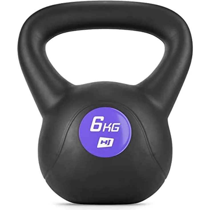 Hop-Sport Kettlebell - Kugelhantel für geräuscharmes und bodenschonendes Training - Schwunghantel in Größen von 4kg bis 20kg (20kg)