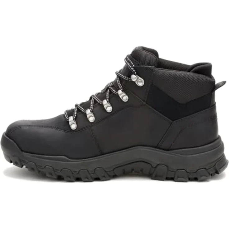 Caterpillar Threshold Rebound P726210, Wanderschuhe aus hochwertigem Leder mit robuster Gummisohle und Schnürverschluss für optimalen Halt, anthrazit – Bild 6