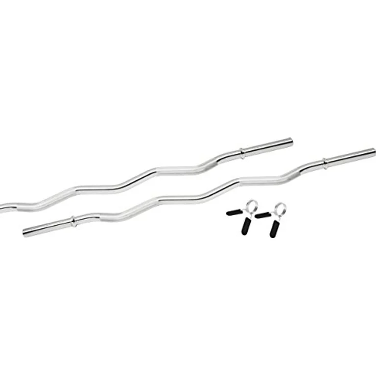 Bad Company SZ-Hantelstange 120 cm inkl. Federverschlüssen 30/31 mm Chrom – Bild 1