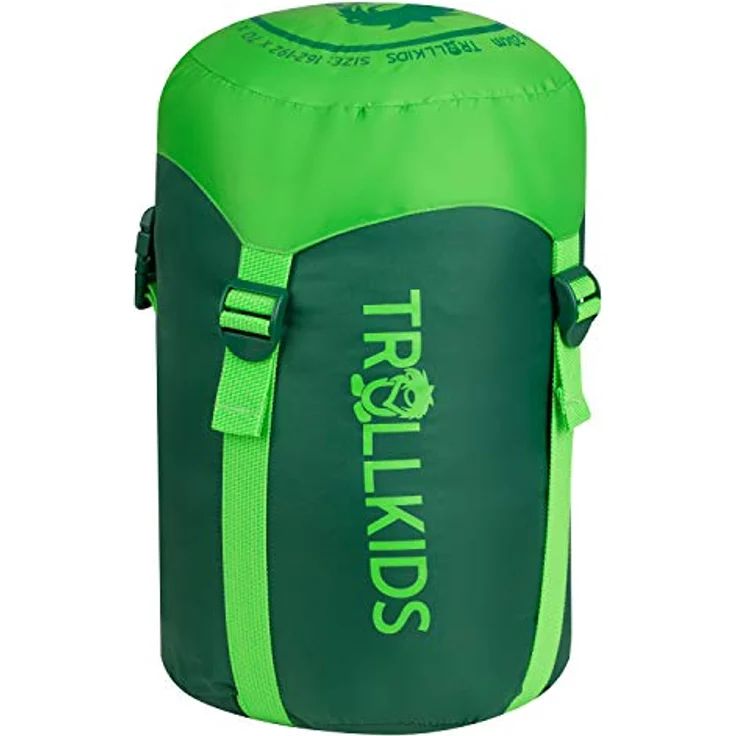 Trollkids Schlafsack Fjell Dreamer, Isolierend, Größenverstellbar, Dunkelgrün/Mittelblau, Einheitsgröße erweiterbar – Bild 2