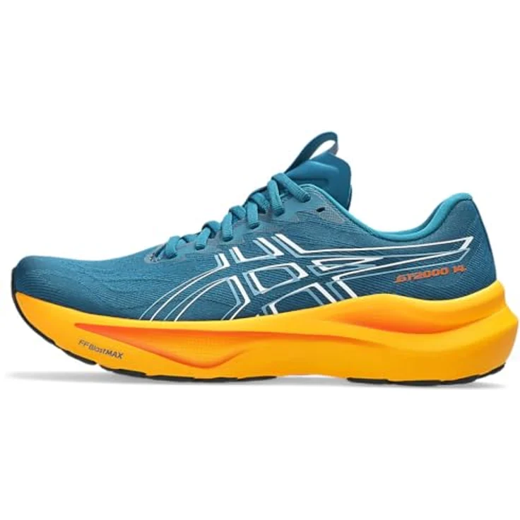 ASICS Performance GT-2000 14, Herren Laufschuhe mit FF BLAST MAX Dämpfung, Trampolin-Aussensohlen-Pod, Blau-Weiß, Größe 46.5 – Bild 3