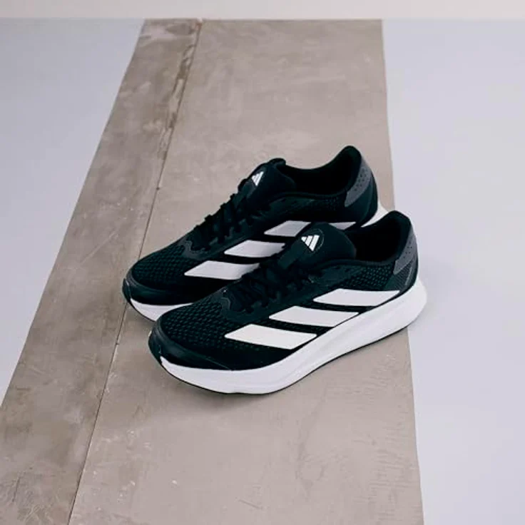 Adidas Duramo SL2 Laufschuhe Herren, cblack/ftwwht/grefiv, atmungsaktives Obermaterial, gepolsterte Zwischensohle, rutschfeste Gummisohle – Bild 23