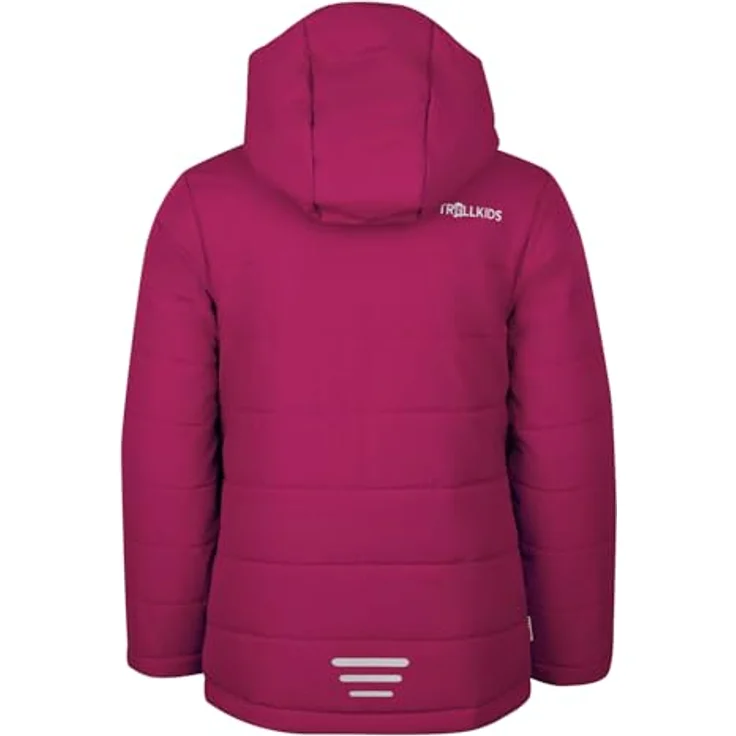 Trollkids Hemsedal Snow XT, Unisex Skijacke für Kinder, wasserdicht und gefüttert, rosa, Größe 152 – Bild 2