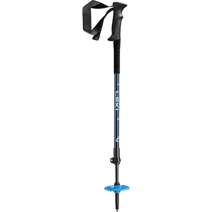 LEKI Kinder Guide Lite Skistöcke, Aluminium, verstellbar, 90-120 cm, Denimblue-darkblue-Cyan, 237 g – Bild 3