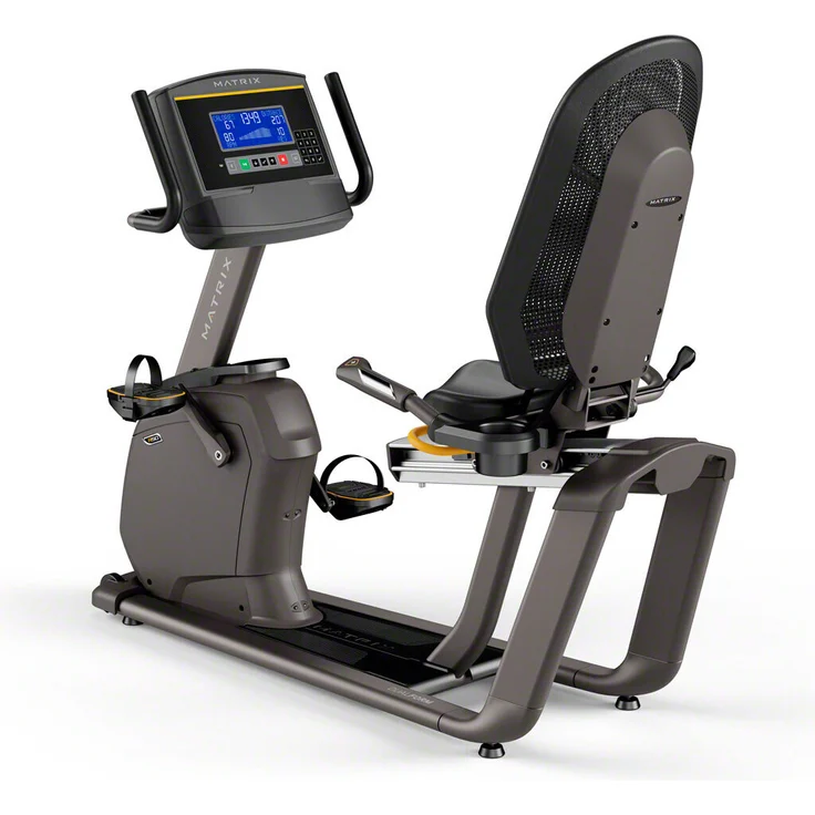 Sport-Tec Matrix Liegeergometer R50 mit XR Konsole, halbliegende Position, Exact Force Induktionsbremse, blau