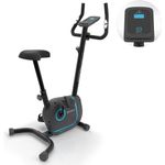 KLARFIT Heimtrainer Myon Cycle (Tablet-Halterung, Kinomap App, Pulsmesser) in Schwarz