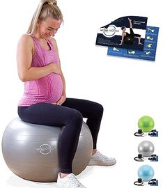 VITALWORXX Gymnastikball für Schwangere, 65 cm