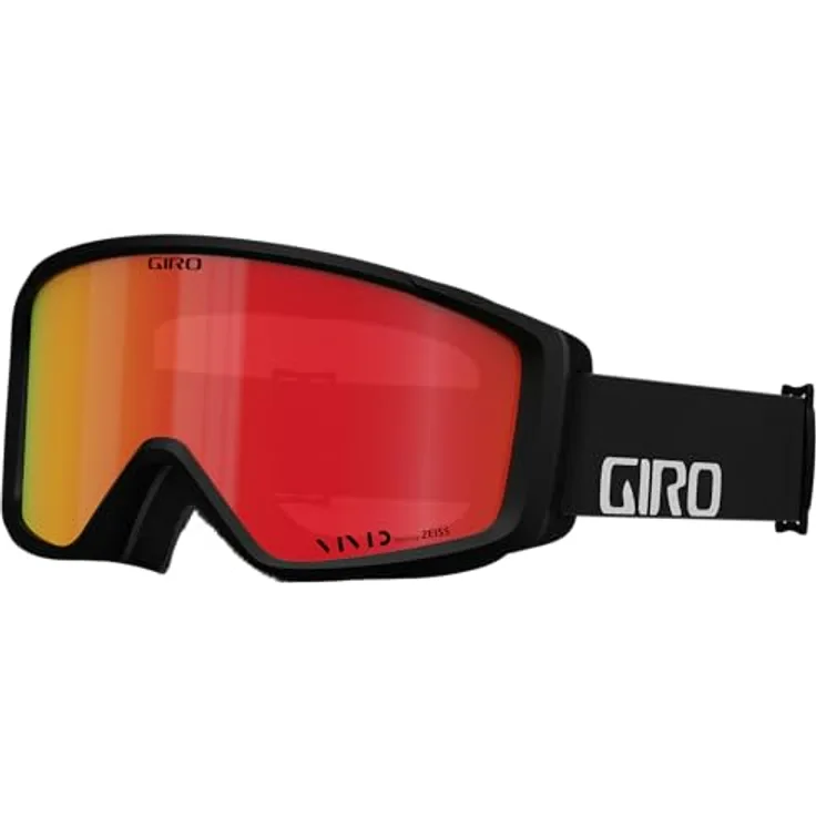 Giro Index 2.0 Skibrille, black wordmark und vivid ember, 27% VLT, OTG Frame, Anti-Beschlag, nahtlose Helmkompatibilität