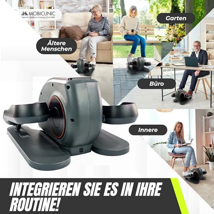 Mobiclinic Veleta, Mini Bike Heimtrainer mit 10 Geschwindigkeiten, 3 Programmen, LCD-Display, einstellbarem Widerstand und rutschfesten Pedalen – Bild 7