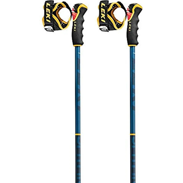 LEKI Spitfire 3D Skistöcke, Aluminium, feste Länge, 258 g, Blau, 100 cm, für Freeride und Alpinski – Bild 1