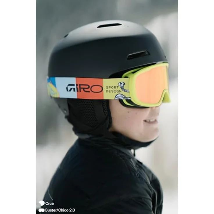 Giro Crüe, Skihelm (52 - 55 cm, S) mit skate-inspiriertem Design und Hartschalenkonstruktion, In Form Anpassungssystem – Bild 6