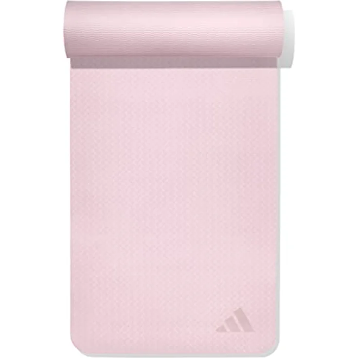 adidas Premium Yogamatte 5 mm, TPE/EVA, klar rosa, rutschfest und stabil – Bild 2