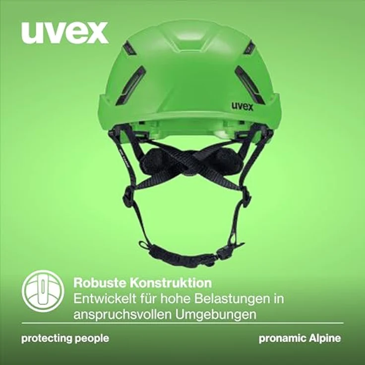 Uvex pronamic Alpine, Multifunktionsschutzhelm für Klettern und Bau, EN 12492 & EN 397, für Damen/Herren, 51-63 cm, optimale Belüftung & Komfort – Bild 5