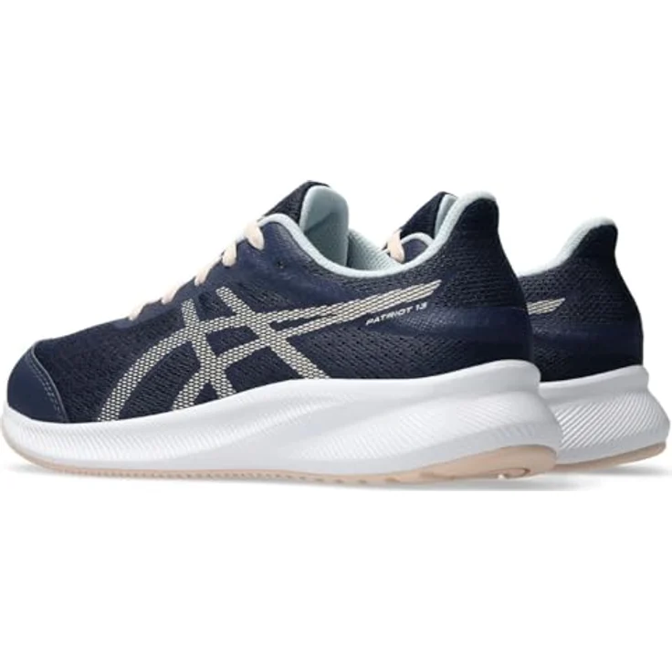 Asics Patriot 13 GS, Laufschuhe für Kinder in MIDNIGHT/PEARL PINK, Größe 37.5, atmungsaktives Obermaterial, dämpfende Zwischensohle, Gummisohle für Traktion – Bild 2