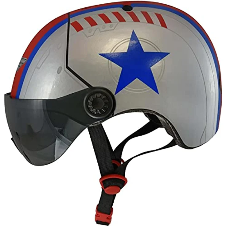 Raskullz Flying Ace Unisex Kinderhelm, Einheitsgröße 50–54 cm, mit verstellbaren Riemen und aerodynamischen Kühlungsöffnungen – Bild 2