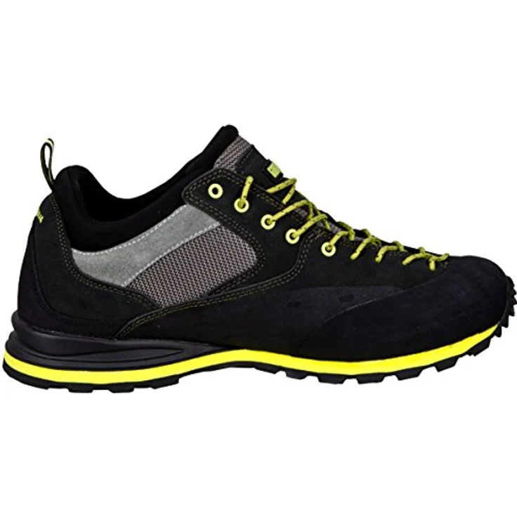 GUGGEN Mountain PT 022, Herren Wanderschuhe aus Leder, wasserfest mit Gummisohle und maximalem Komfort, gelb abgesetzt – Bild 5