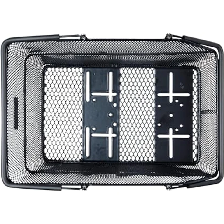 Basil Cento Multi System Fahrradkorb, Schwarz – 21 Liter Volumen, wetterfest, kompatibel mit MIK und Racktime – Bild 5