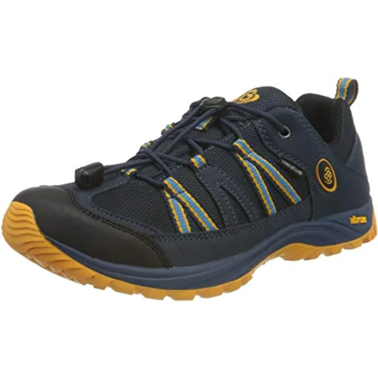 Brütting Ohio Low, Jungen Synthetik Trekkingschuhe, atmungsaktiv, wasserdicht, marine