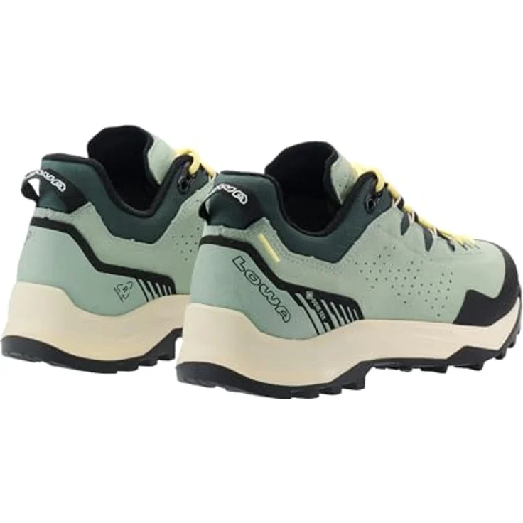 Lowa Explorer GTX Lo Ws, wasserdichte Damen Wanderhalbschuhe mit griffiger Vibramsohle und GORE-TEX-Membrane, dunkelpetrol/mint, EU 40 – Bild 4
