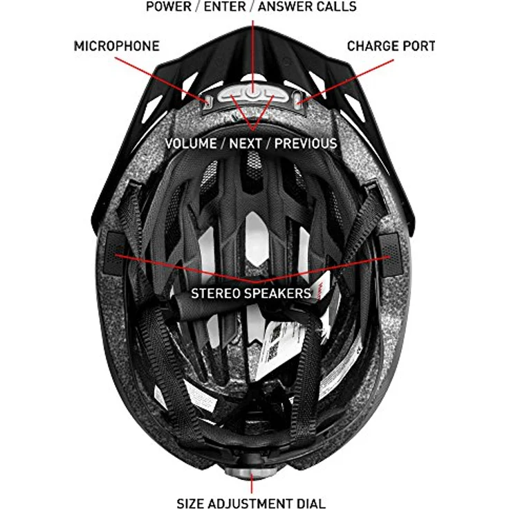 Livall Fahrradhelm MT1, schwarz/anthra, M 54-58 – Bild 8