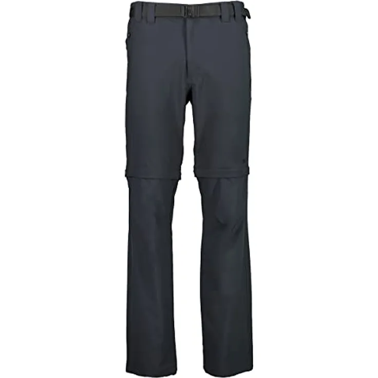 CMP Campagnolo Herren Bermuda Zipp-Off Trekkinghose, grau, XL, ideal zum Wandern