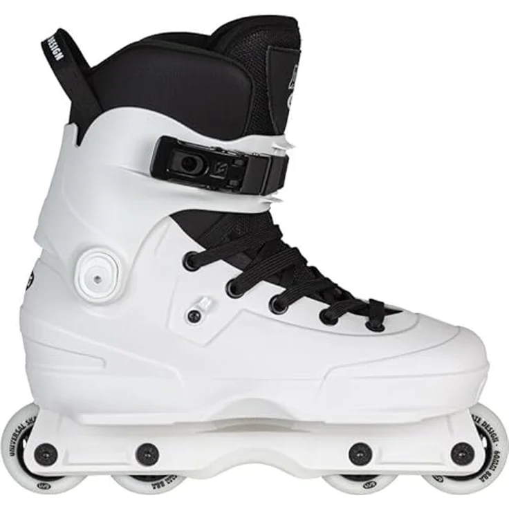 Usd Inline Skates Aeon Team 60 White, mit 60-mm-Rollen, einteiligem Rahmen und sicherem Verschlusssystem, Größen 41-42 – Bild 1