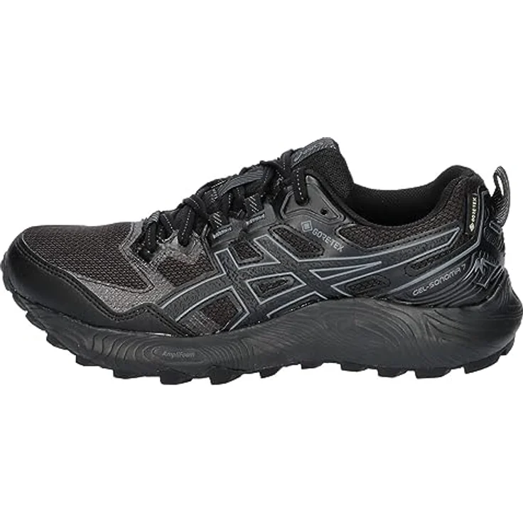 Asics Gel-Sonoma 7 GTX, Laufschuh mit GORE-TEX-Membran, Schwarz/Weiß/Gelb – Bild 2