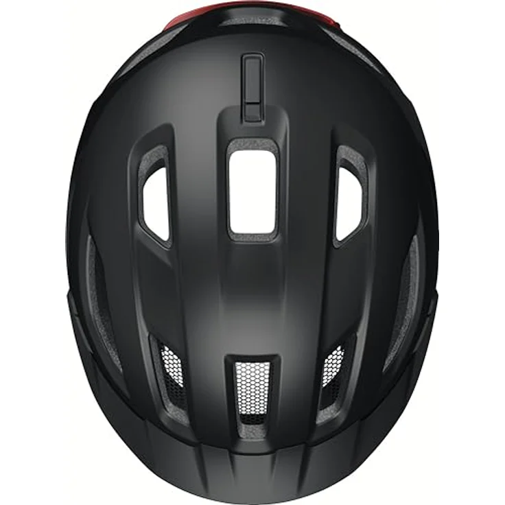 ABUS Urban-I 4.0 ACE, Fahrradhelm mit aufladbarem Rücklicht, 4 Leuchtmodi, Schirm und magnetischem Verschluss, Größe S, schwarz – Bild 5