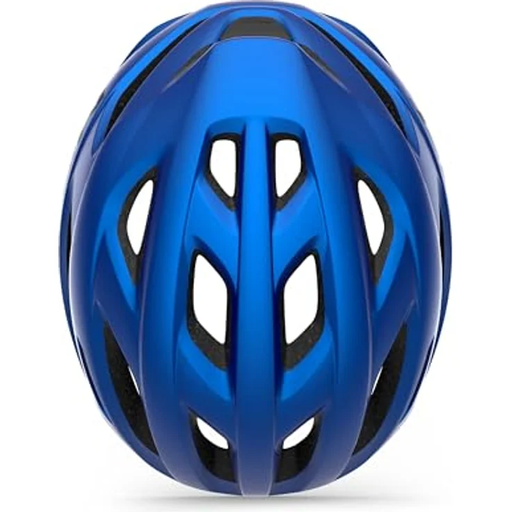 MET Idolo Helm, hochwertiger Rennradhelm in Blau Metallic Matt, Größe 52-59 cm, mit Safe-T-Klassensystem, 17 Lüftungsöffnungen und handwaschbarer Innenpolsterung – Bild 4