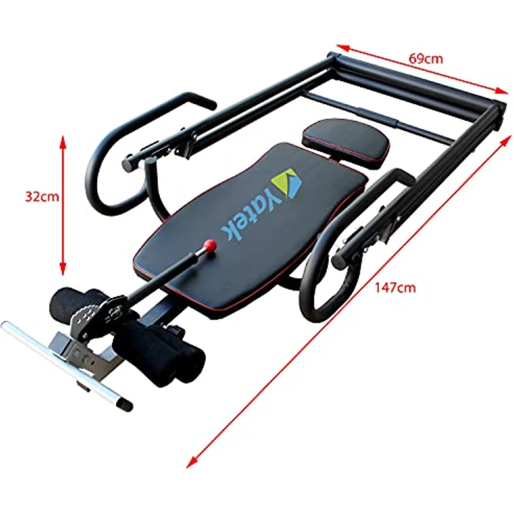 Inversionsbank, Schwerkrafttrainer klappbar Yatek Modell ECO für Zuhause mit vollständiger Inversion zur Entlastung der Wirbelsäule, Rückentrainer unterstützt bis zu 150 kg – Bild 5